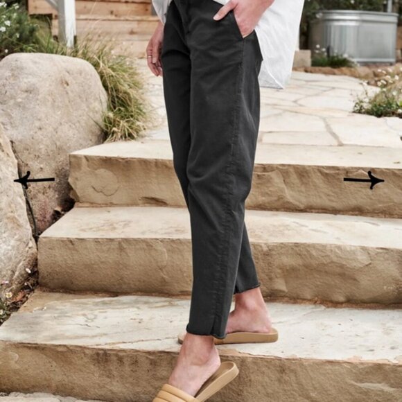 Frank & Eileen Wicklow Stretch Cotton Chino Pants in Stonewash Black Size 2 - Picture 1 of 10